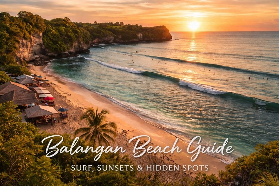 Balangan Beach Guide: Surf, Sunsets & Hidden Spots Near Villa Maha