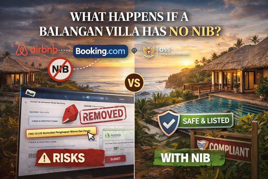What Happens Without NIB? Bali Villa Rules & OTA Impact in Balangan